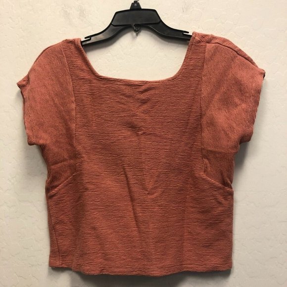 Madewell Tops - MADEWELL Women's Pink Ottoman Jacquard Square-Neck Top XXS MD048 ($45)